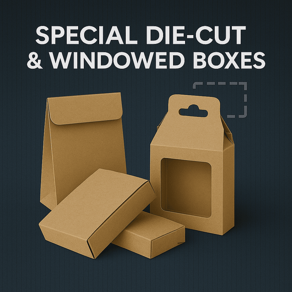 Custom die-cut and windowed box product image