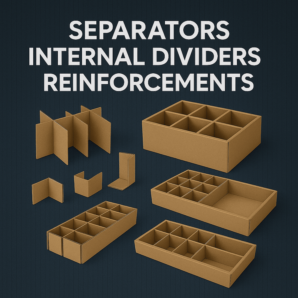 In-box separator and compartmentalized inner fitment image